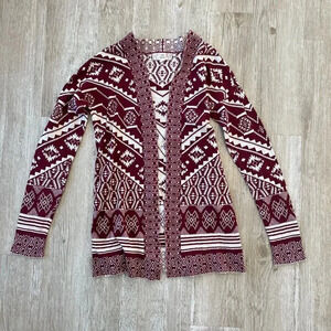 Womens Pink Republic Printed Cardigan - S